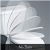 Image 2 : BEMIS 7300SLEC 000 Toilet Seat Will Slow Close and Removes Easy for Cleaning, Elongated, White