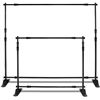 Image 1 : T-SIGN 8x8 ft Backdrop Banner Stand Large Heavy Duty Professional Telescopic Step and Repeat, Trade 