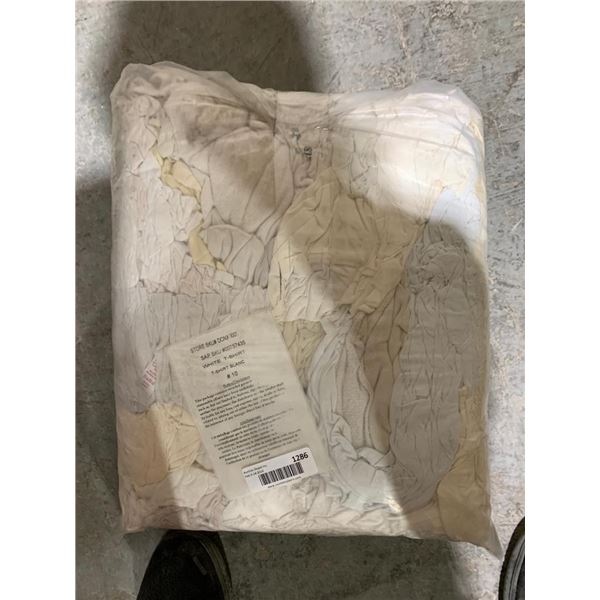 Large Bag White T-shirt Shop Rags