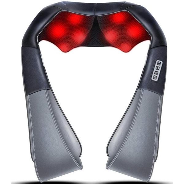 Shiatsu Neck and Shoulder Massager with Heat, Massagers for Neck and Back Body Muscle Pain Relief, N