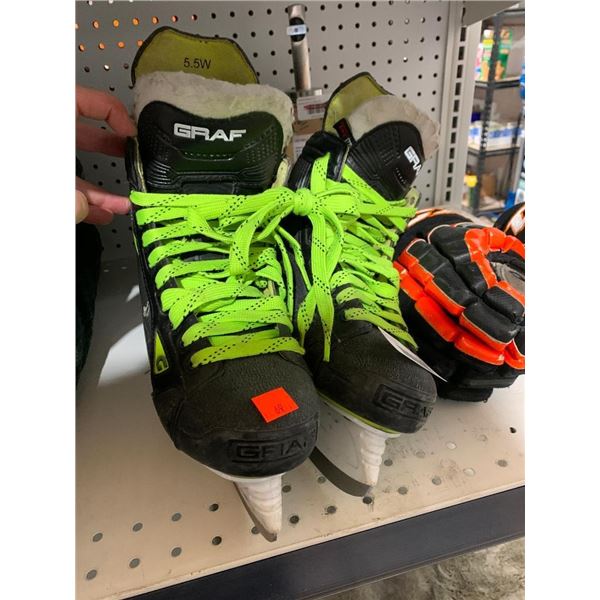 Graf 55 Flex Boys Ice Skates Size 5.5W