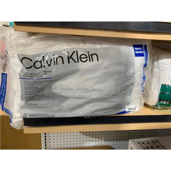 Lot of 2 Calvin Klein Standard Queen Size Pillows