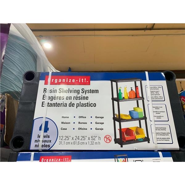 Organize -it! resin shelving system 4 level