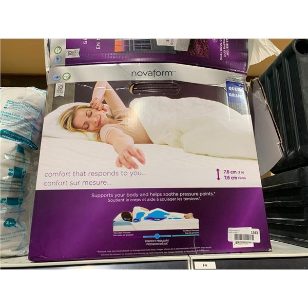 Novaform Queen Size Memory Foam Bed Topper