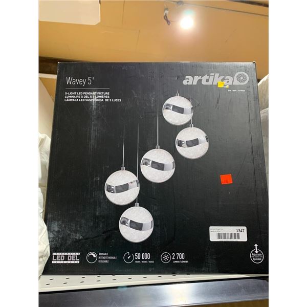 Artika Wavey5 - 5 Sphere Pendant Light