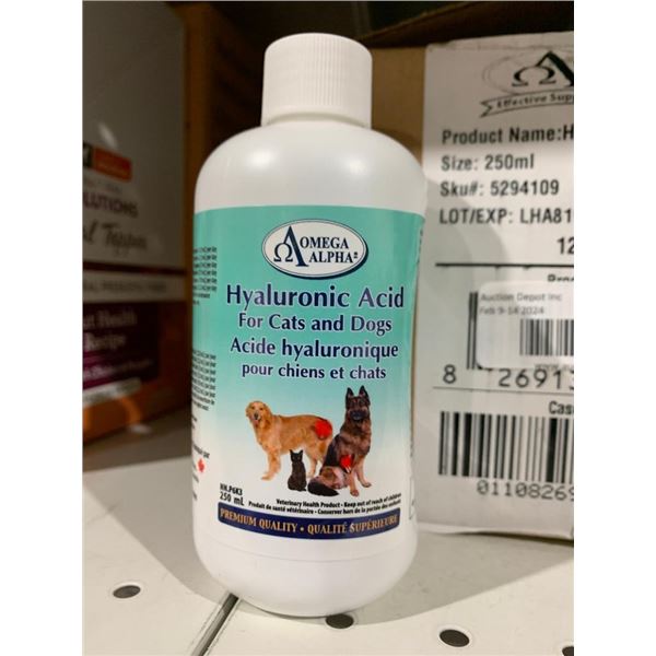 Omega alpha hyaluronic acid for cats and dogs 12 x 250ml