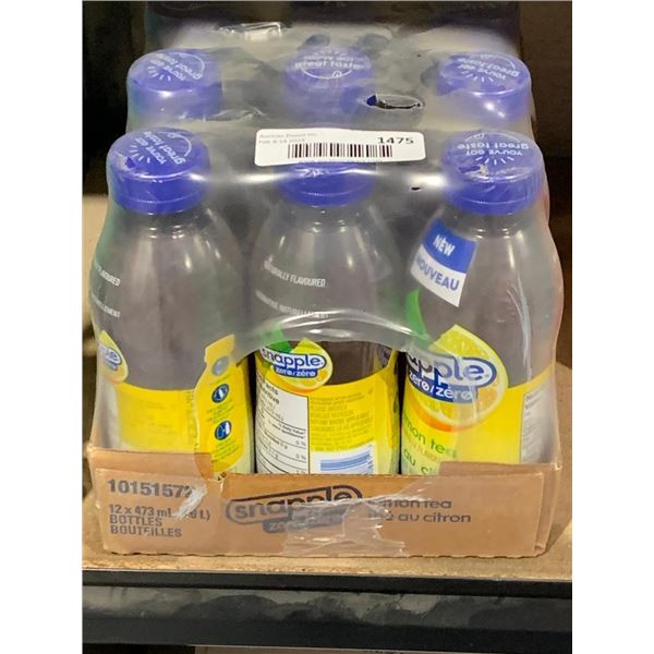 Snapple Zero Lemon Tea 12 x 473ml