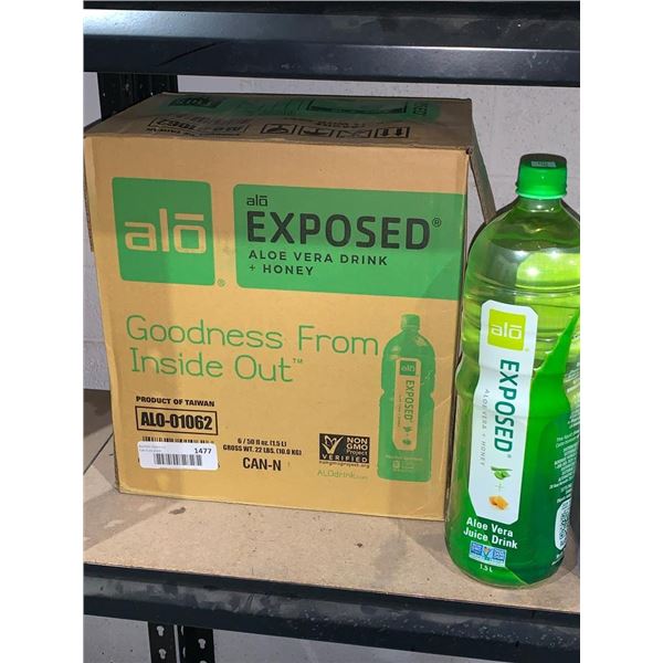 Alo Exposed Aloe Vera Drink + Honey 6 x 1.5L