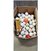 Image 3 : BOX OF USED GOLF BALLS AND BOX OF OTHER SPORTS  ITEMS