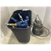 Image 1 : SUMP PUMP AND BIN OF HOSE FITTINGS W/ SHUT OFFS