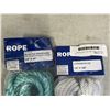 Image 3 : NEW 1/4" X 100FT AND 3/8" X 50FT ROPES