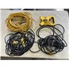 Image 2 : BOX OF POWER CORDS AND STANLEY LONG TAPE