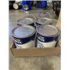 Image 1 : 4 NEW 3.7L PAILS DULUX KITCHEN AND BATH PAINT -  EGGSHELL FINISH