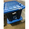 Image 2 : 5 STORAGE TOTES WITH LIDS