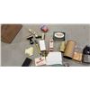 Image 2 : BOX OF VINTAGE ITEMS - MEDICINE JARS, MATCHES,  KELLOGS CAMERA, ETC