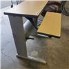 Image 2 : 28.5 INCH HAND CRANK ADJUSTBAE HEIGHT DESK W/  ADJUSTABLE HEIGHT SHELF FOR KEYBOARD OR MONITOR