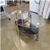 Image 1 : MODERN OVAL GLASS TOP COFFEE TABLE