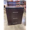 Image 1 : BLACK 3 DRAWER HIGHBOY DRESSER