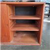 Image 2 : VINTAGE TEAK SLIDING DOOR STORAGE UNIT