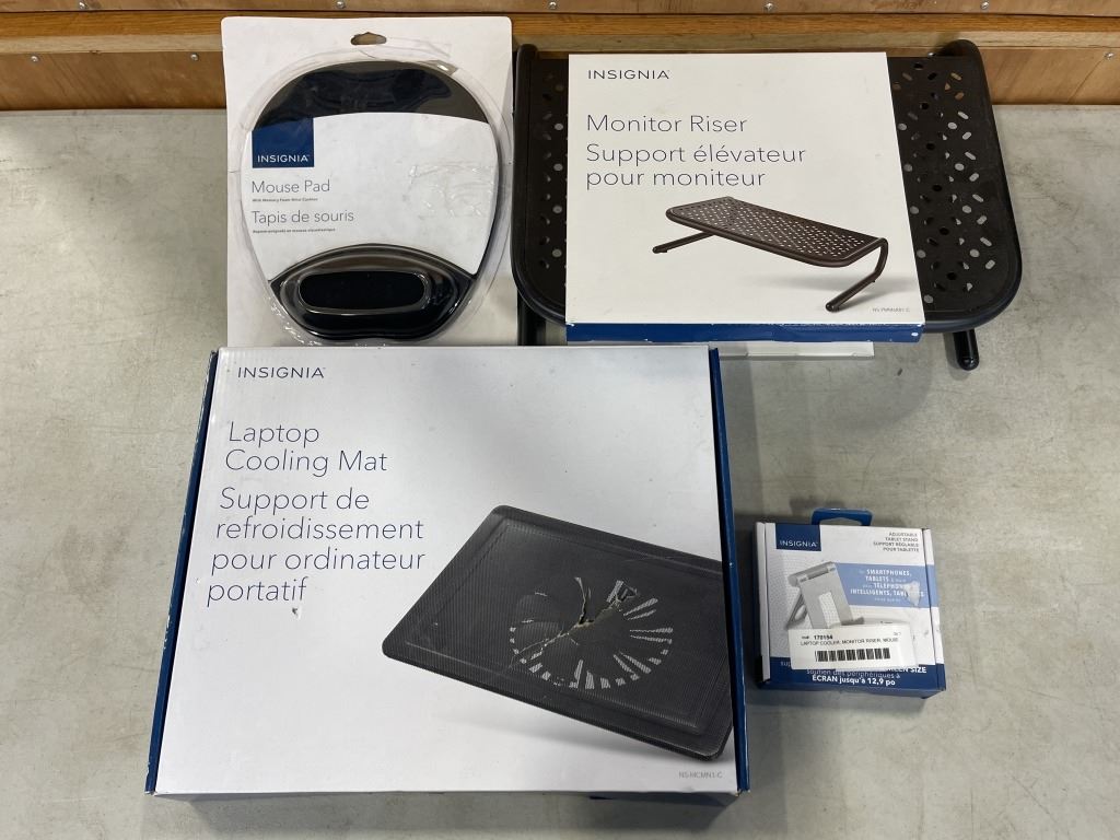 LAPTOP COOLER, MONITOR RISER, MOUSE PAD, AND ADJUSTABLE TABLET STAND