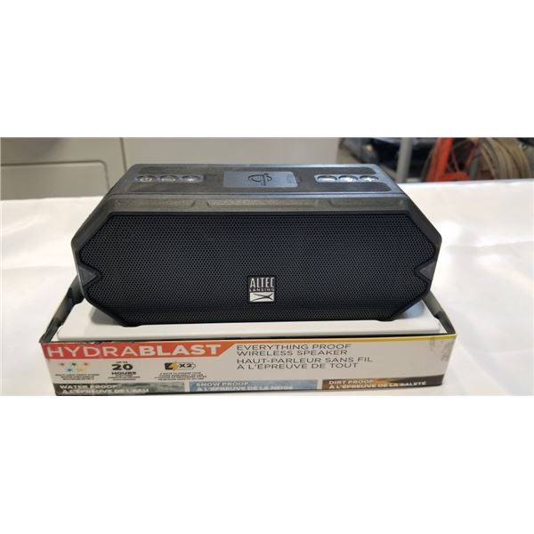 ALTEC LANSING HYDRABLAST WATERPROOF BLUETOOTH  WIRELESS SPEAKER - RETAIL $149