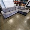 Image 1 : AS NEW GREY FABRIC 2PC SECTIONAL SOFA