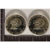 Image 2 : 2-BICENTENNIAL SILVER 1776-1976-S  PROOF IKE $'S