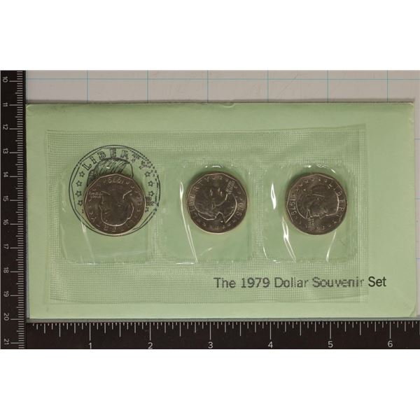 1979 SBA DOLLAR P/D/S SOUVENIR SET. ORIGINAL US