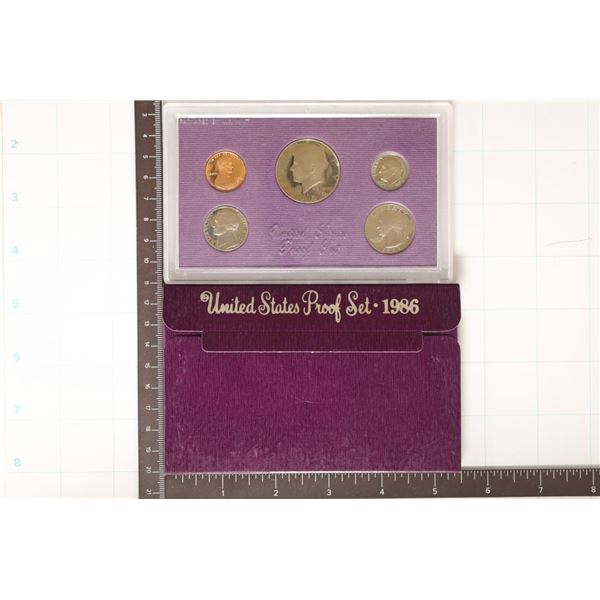 1986 US PROOF SET (WITH BOX)