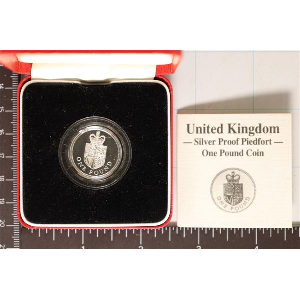 1988 UNITED KINGDOM SILVER PROOF 1 POUND PIEDFORT