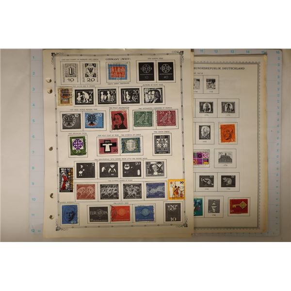 20 GERMANY STAMP COLLECTORS PAGES. 17 PAGES