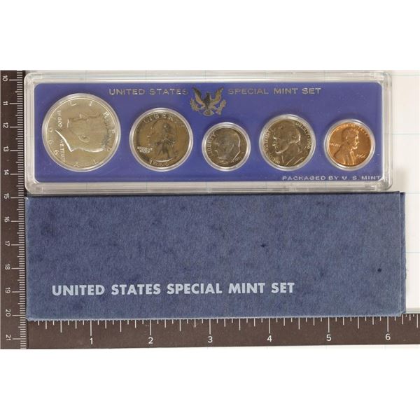 1966 US SPECIAL MINT SET WITH BOX. 40% SILVER