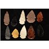 Image 2 : 10 ASSORTED ARROWHEADS: 1'' X 2" VARIOUS