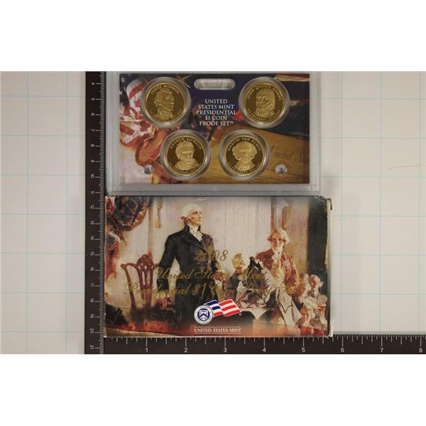 2008 PRESIDENTIAL DOLLAR PROOF SET WITH BOX