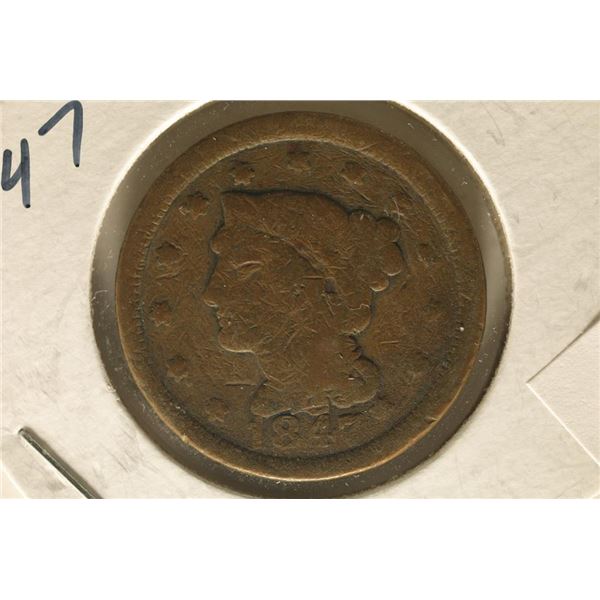 1847 US LARGE CENT