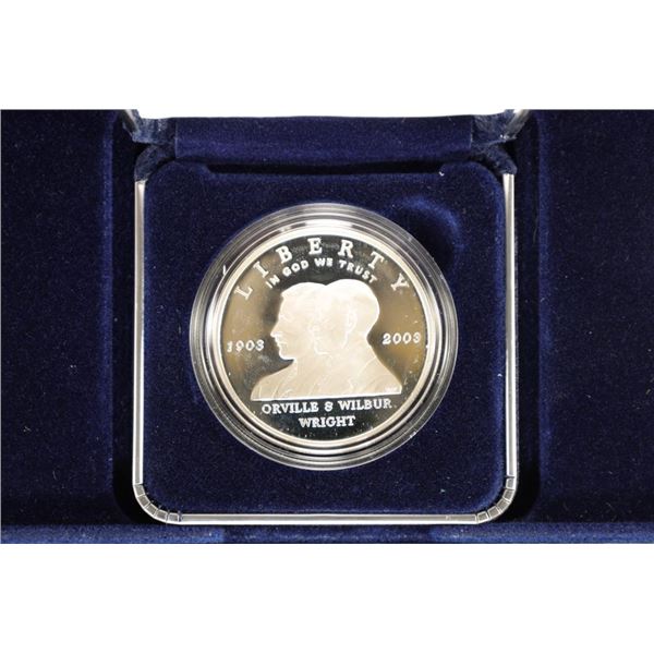 2003-P US PROOF SILVER DOLLAR "FIRST FLIGHT
