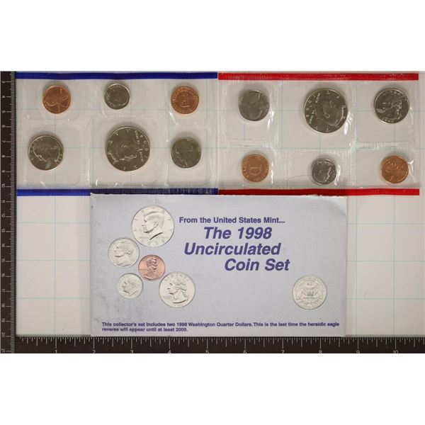 1998 US MINT SET (UNC) P/D (WITH ENVELOPE)