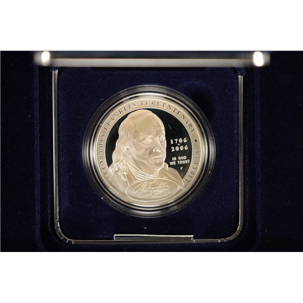 2006-P US PROOF SILVER DOLLAR "BENJAMIN FRANKLIN,