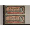 Image 1 : 2-1954 CANADA $2 BILLS