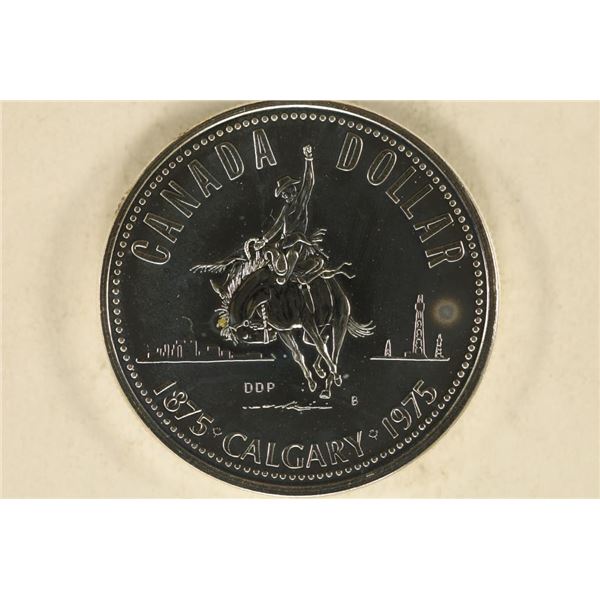 1975 CANADA CALGARY SILVER DOLLAR PROOF