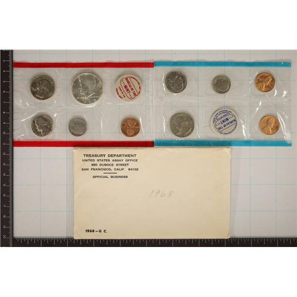 1968 US MINT SET (UNC) P/D/S (WITH ENVELOPE)