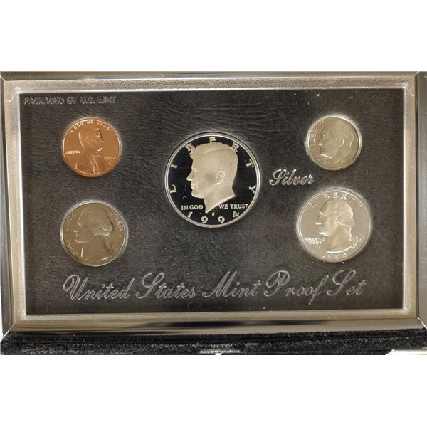 1994 US SILVER PREMIER PROOF SET (WITH BOX) AND