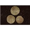 Image 2 : 3 SILVER DIME SIZED OTTOMAN EMPIRE PARA COINS: