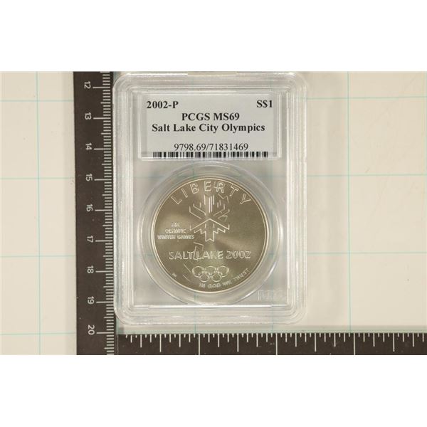 2002-P SALT LAKE CITY OLYMPICS SILVER DOLLAR PCGS