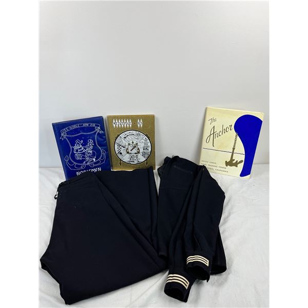 USS Noble Navy Uniform and Books