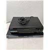 Image 1 : Sony VHS Player & Panasonic Blu-ray Disc Player (Both Have Power)