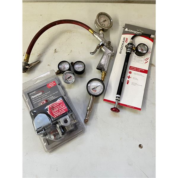 Assorted Gauges & Pressure Switch