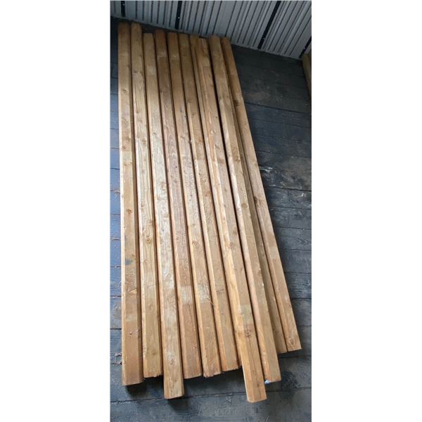 Minitie Treated 8' Non-Structured Wood Posts