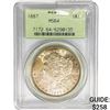 Image 1 : 1887 Morgan Silver Dollar PCGS MS64