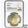 Image 1 : 1883-O Morgan Silver Dollar NGC MS62